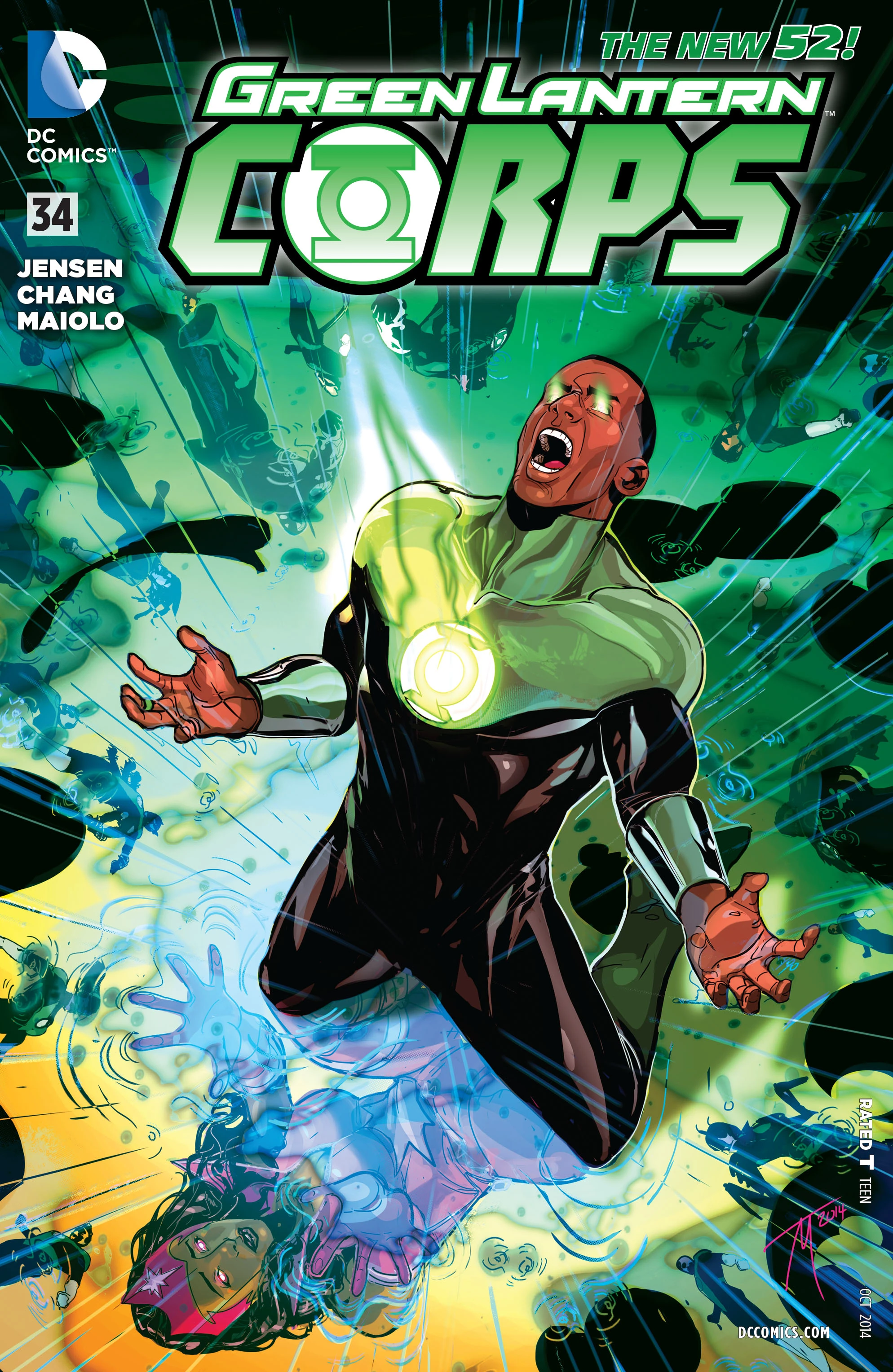 Green Lantern Corps #34 (DC, 2014 — Cover A) cover